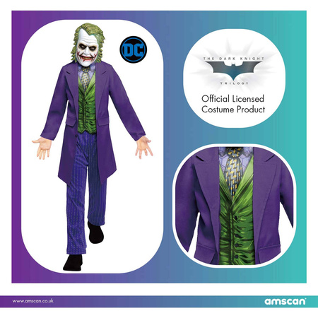 Outfit, costume disguise joker 12-14 years