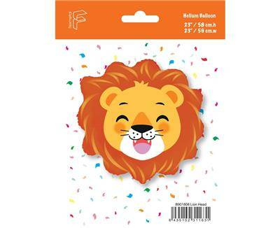 Foil balloon Flexmetal - Lion (head), 60cm