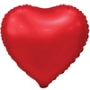 Red Matte Heart Shaped Foil Balloon 46 cm