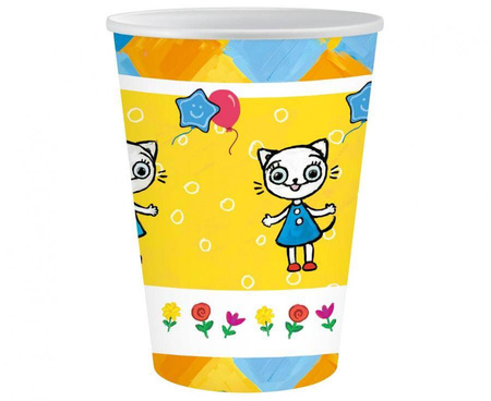 Pappbecher Kitti Kotti 250 ml, 6 Stück