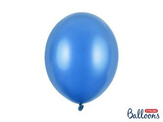 Strong Ballons, metallisch blau, Metallic Cornflower Blue, 30cm, 10 Stk.