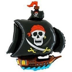 The foil balloon - pirate ship 110 cm Grabo