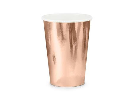 Cups, pink gold, 220ml (1, Op. / 6 pcs.)