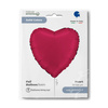 Foil balloon - red, cherry heart 46 cm, Satin Grabo