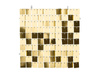 Sequin Panel, Squares, Gold, 30x30 cm, 1 pcs