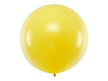 Balon lateksowy Gigant, Żółty, Pastel Yellow, 1m, 1 szt.