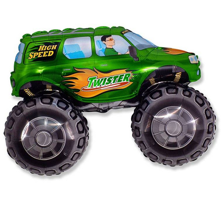 Twister Car Foil Balloon - Green 62 cm