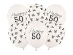 30 cm balloons, 50th birthday set, Pastel Off-white