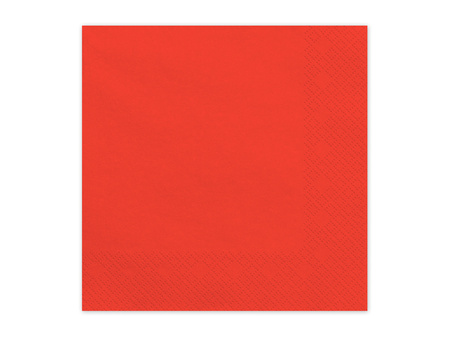 Paper napkins Red 33x33cm 20 pcs