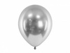 Glossy balloons, silver chrome, 30cm, 10 pcs.