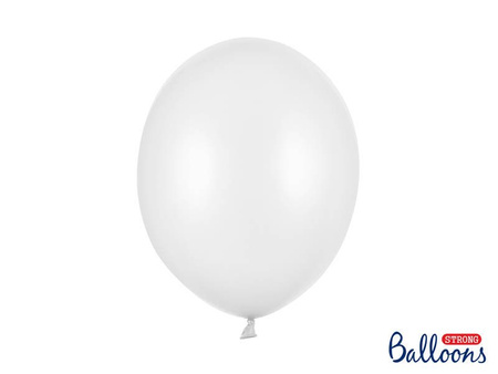 Balloons Strong, Metallic Pure White, 30cm, 50 pcs.