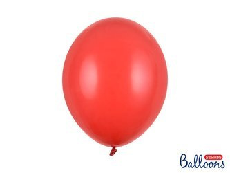 Strong balloons, Pastel Poppy Red, 30cm, 10 pcs.