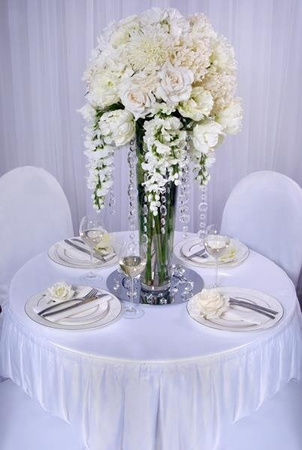 Crystal garland, colorless, 1 m