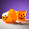 Pumpkin bucket for halloween sweets