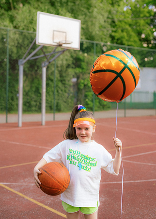 Folienballon, Basketball, Mix, 35x35 cm, 1 Stk.