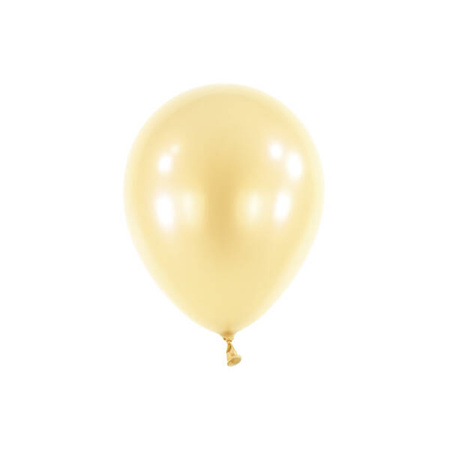 Balony lateksowe, Metaliczne, Perłowe Kremowe, Vanilla, Decorator Pearl Vanilla, 12cm, 100 szt.