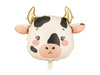 Cow head foil balloon cream 57x47cm
