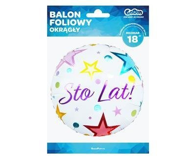 Balon Foliowy, Sto Lat, 46 cm