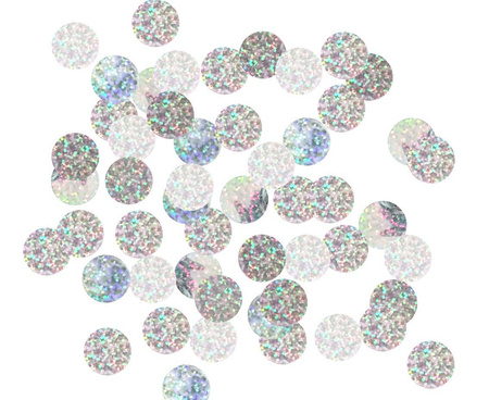 Balloons confetti to - Silver, Holo Glitter 50g