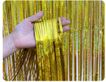 Gold holographic curtain 100x200 cm
