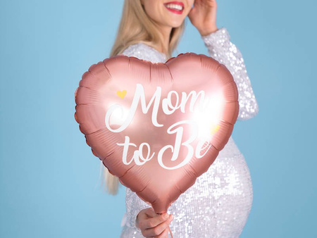 Foil balloon mom to be, 35cm, pink
