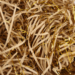Paper Filler for Gifts, Beige-Gold, 20g