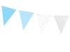 Garland Birthday - Blue Flagietki, 1,3m