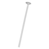 Eco balloons sticks, white, 30cm, 1 pcs.