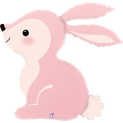 Folienballon Woodland Bunny Pink 68 cm