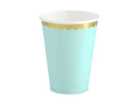 Mint-Pappbecher, 220ml (1 Pk. / 6-tlg)