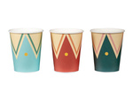 Circus Cups, colorful, 220 ml, 6 pieces