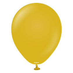 Latex Balloons Retro Mustard, 13cm, 100 pcs.