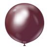 Balony lateksowe Mirror Burgundy, czerwony, 45 cm, 25 szt.