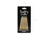 Birthday candles smooth, gold (1, Op. / 6 pcs.)