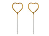 Cold fires golden hearts 16.5 cm, 2 pieces