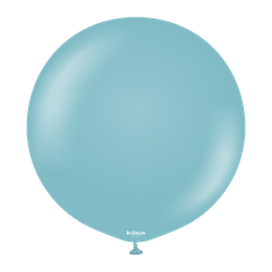 Balony lateksowe Retro Blue Glass, niebieski 45cm, 1 szt.