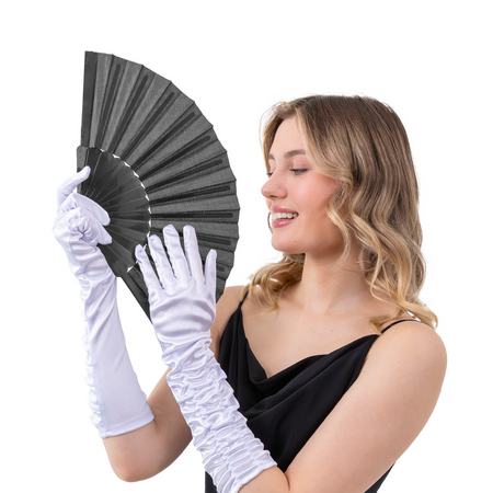 Fan black 40x23cm