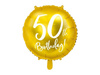 Foil balloon birthday 50th birthday, gold, 45cm