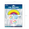 A set of balloons with a rainbow Oh Happy Day, 5 pieces