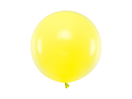 Round balloon, Pastel Lemon Zest 60 cm, 1 pcs