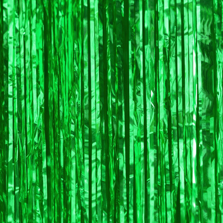 Green curtain, background for decoration 100 x 200 cm