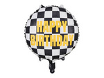 Balon foliowy Szachownica Happy Birthday, 45 cm