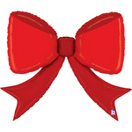 Balon foliowy Kokarda czerwona Red Bow 90x73cm