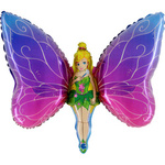 The Grabo foil balloon Fairy, 76x67 cm