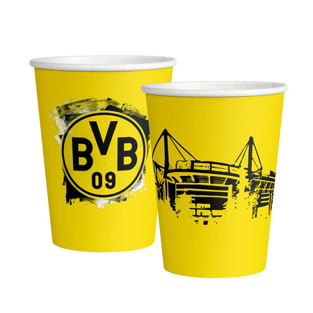 BVB Borussia Dortmund 500 ml paper cups, 6 pcs