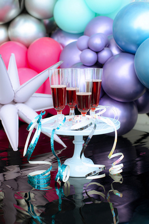 Plastic Champagne Flutes Transparent 150 ml 8 pcs