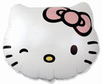Balon foliowy Hello Kitty Głowa 60cm, pakowany