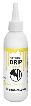 Natural Drip Icing Lemon 100 ml Setting Glaze For Cakes and Decorations