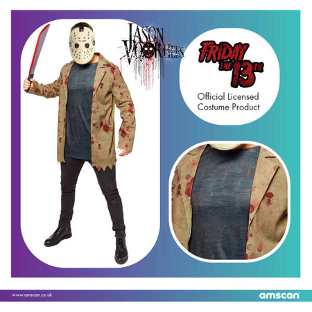 Jason Friday the 13th costume disguise, size M