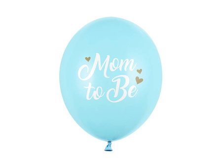 Mom to be Latexballons, pastellblau 30cm, 50 Stück